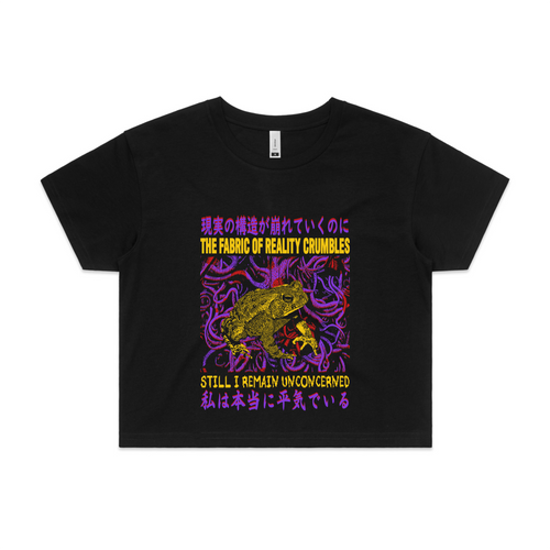 Fabric Of Reality Tee by Lonely Kids Club. All clothing from our T-shirts to our shorts and hoodies are ethically made, and printed packed and shipped from Sydney.
