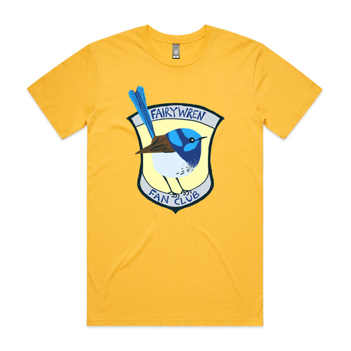 Fairywren Fan Club Tee by Lonely Kids Club. All clothing from our T-shirts to our shorts and hoodies are ethically made, and printed packed and shipped from Sydney.