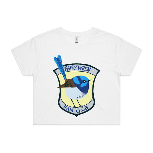 Fairywren Fan Club Tee by Lonely Kids Club. All clothing from our T-shirts to our shorts and hoodies are ethically made, and printed packed and shipped from Sydney.