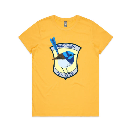 Fairywren Fan Club Tee by Lonely Kids Club. All clothing from our T-shirts to our shorts and hoodies are ethically made, and printed packed and shipped from Sydney.