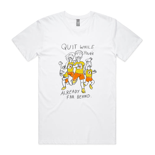 Far Behind Tee by Lonely Kids Club. All clothing from our T-shirts to our shorts and hoodies are ethically made, and printed packed and shipped from Sydney.