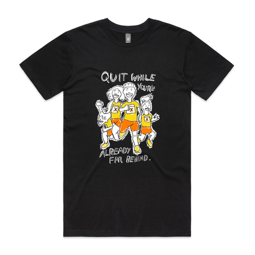 Far Behind Tee by Lonely Kids Club. All clothing from our T-shirts to our shorts and hoodies are ethically made, and printed packed and shipped from Sydney.