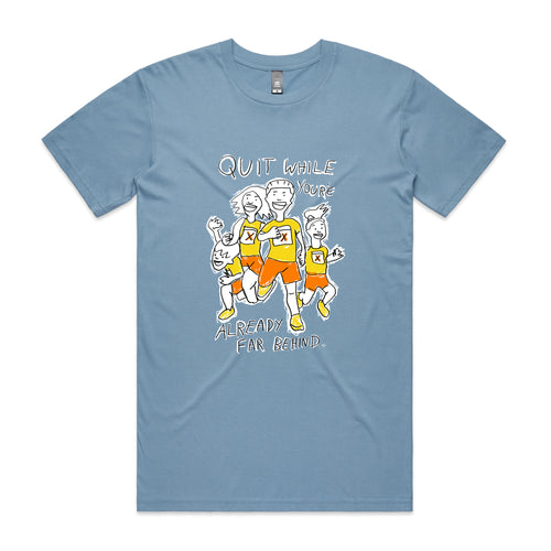 Far Behind Tee by Lonely Kids Club. All clothing from our T-shirts to our shorts and hoodies are ethically made, and printed packed and shipped from Sydney.