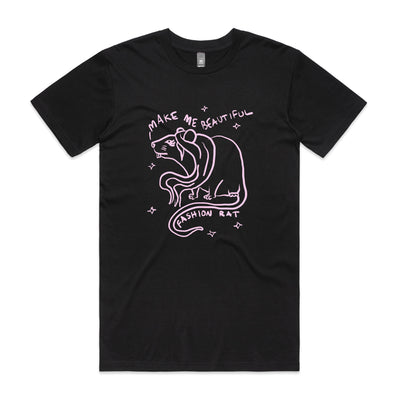 Fashion Rat Tee by Lonely Kids Club. All clothing from our T-shirts to our shorts and hoodies are ethically made, and printed packed and shipped from Sydney.