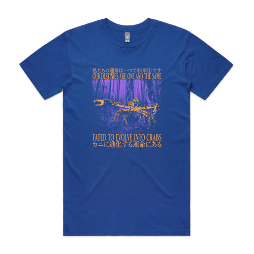 Fated To Evolve Tee by Lonely Kids Club. All clothing from our T-shirts to our shorts and hoodies are ethically made, and printed packed and shipped from Sydney.