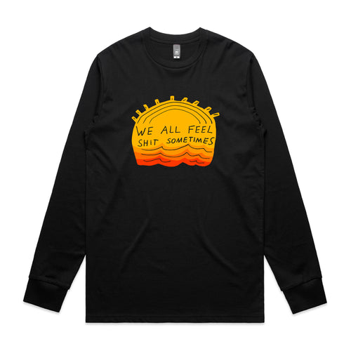 We All Feel Tee by Lonely Kids Club. All clothing from our T-shirts to our shorts and hoodies are ethically made, and printed packed and shipped from Sydney.