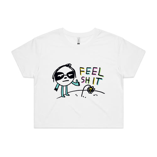 Feel Shit Tee by Lonely Kids Club. All clothing from our T-shirts to our shorts and hoodies are ethically made, and printed packed and shipped from Sydney.