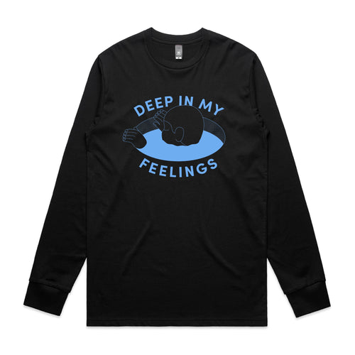 Deep In My Feelings Tee by Lonely Kids Club. All clothing from our T-shirts to our shorts and hoodies are ethically made, and printed packed and shipped from Sydney.