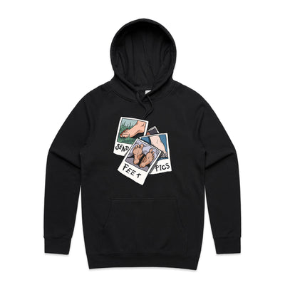 Feet Pics Hoodie by Lonely Kids Club. All clothing from our T-shirts to our shorts and hoodies are ethically made, and printed packed and shipped from Sydney.