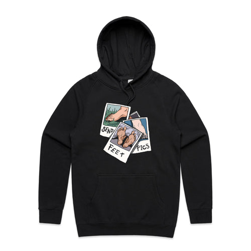 Feet Pics Hoodie by Lonely Kids Club. All clothing from our T-shirts to our shorts and hoodies are ethically made, and printed packed and shipped from Sydney.