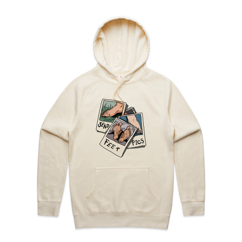 Feet Pics Hoodie by Lonely Kids Club. All clothing from our T-shirts to our shorts and hoodies are ethically made, and printed packed and shipped from Sydney.