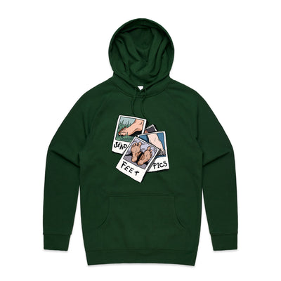 Feet Pics Hoodie by Lonely Kids Club. All clothing from our T-shirts to our shorts and hoodies are ethically made, and printed packed and shipped from Sydney.