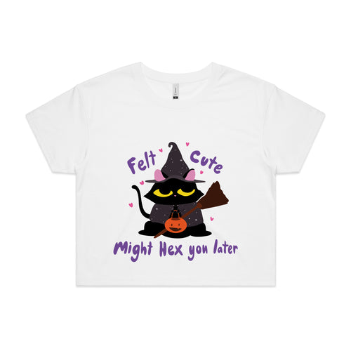 Felt Cute, Might Hex Tee by Lonely Kids Club. All clothing from our T-shirts to our shorts and hoodies are ethically made, and printed packed and shipped from Sydney.