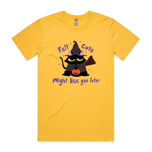 Felt Cute, Might Hex Tee by Lonely Kids Club. All clothing from our T-shirts to our shorts and hoodies are ethically made, and printed packed and shipped from Sydney.