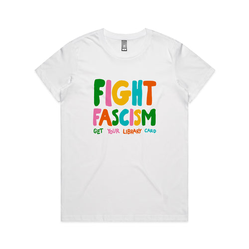 Fight Fascism Tee by Lonely Kids Club. All clothing from our T-shirts to our shorts and hoodies are ethically made, and printed packed and shipped from Sydney.