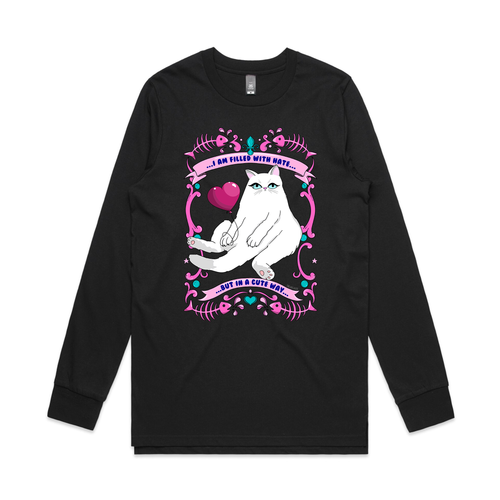 Filled With Hate Tee by Lonely Kids Club. All clothing from our T-shirts to our shorts and hoodies are ethically made, and printed packed and shipped from Sydney.