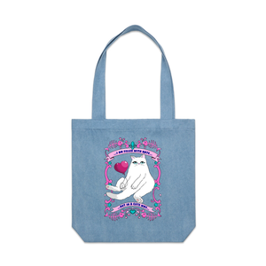 Filled With Hate Tote by Lonely Kids Club. All clothing from our T-shirts to our shorts and hoodies are ethically made, and printed packed and shipped from Sydney.