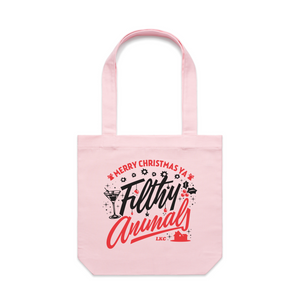 Filthy Animals Tote by Lonely Kids Club. All clothing from our T-shirts to our shorts and hoodies are ethically made, and printed packed and shipped from Sydney.