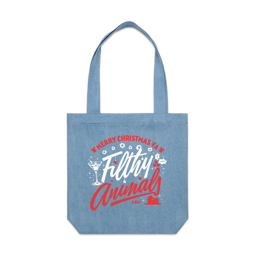 Filthy Animals Tote by Lonely Kids Club. All clothing from our T-shirts to our shorts and hoodies are ethically made, and printed packed and shipped from Sydney.