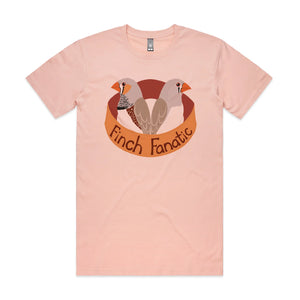 Finch Fanatic Tee by Lonely Kids Club. All clothing from our T-shirts to our shorts and hoodies are ethically made, and printed packed and shipped from Sydney.