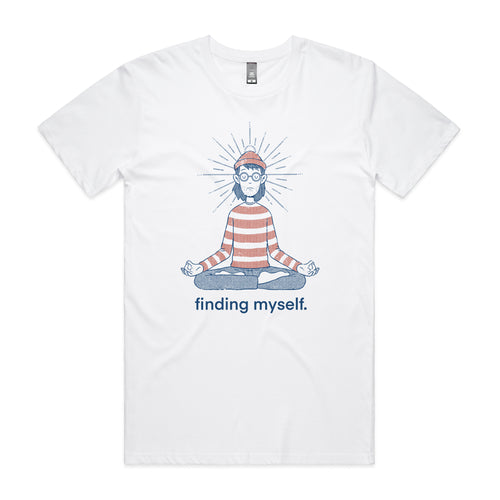 Finding Myself Tee by Lonely Kids Club. All clothing from our T-shirts to our shorts and hoodies are ethically made, and printed packed and shipped from Sydney.