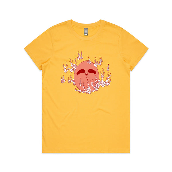 Fire Elemental Egg Sloth Tee