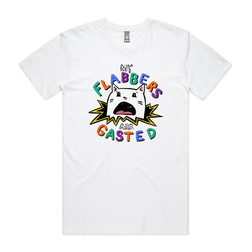 Flabbers Are Gasted Tee by Lonely Kids Club. All clothing from our T-shirts to our shorts and hoodies are ethically made, and printed packed and shipped from Sydney.