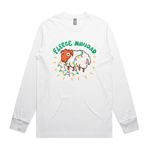 Fleece Navidad Tee by Lonely Kids Club. All clothing from our T-shirts to our shorts and hoodies are ethically made, and printed packed and shipped from Sydney.