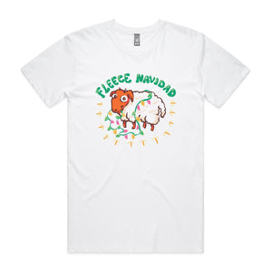 Fleece Navidad Tee by Lonely Kids Club. All clothing from our T-shirts to our shorts and hoodies are ethically made, and printed packed and shipped from Sydney.