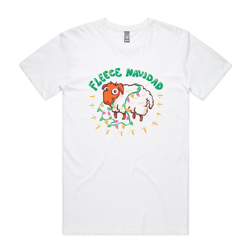 Fleece Navidad Tee by Lonely Kids Club. All clothing from our T-shirts to our shorts and hoodies are ethically made, and printed packed and shipped from Sydney.
