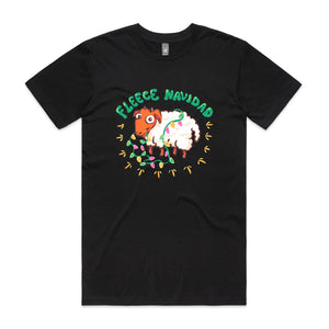 Fleece Navidad Tee by Lonely Kids Club. All clothing from our T-shirts to our shorts and hoodies are ethically made, and printed packed and shipped from Sydney.
