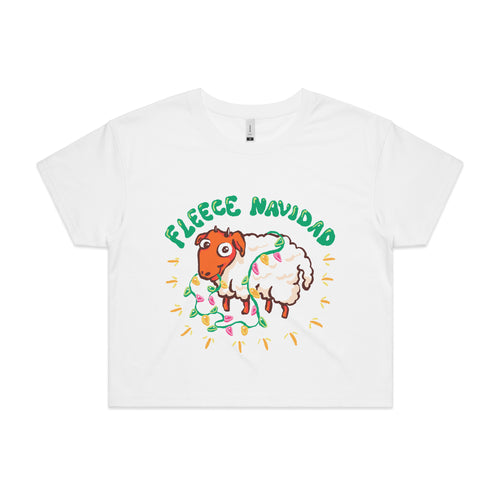 Fleece Navidad Tee by Lonely Kids Club. All clothing from our T-shirts to our shorts and hoodies are ethically made, and printed packed and shipped from Sydney.