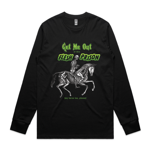 Flesh Prison Tee by Lonely Kids Club. All clothing from our T-shirts to our shorts and hoodies are ethically made, and printed packed and shipped from Sydney.