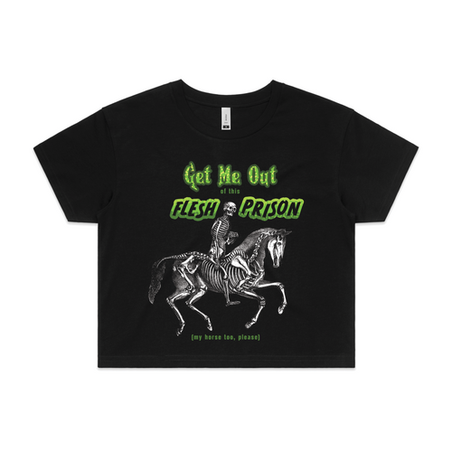 Flesh Prison Tee by Lonely Kids Club. All clothing from our T-shirts to our shorts and hoodies are ethically made, and printed packed and shipped from Sydney.