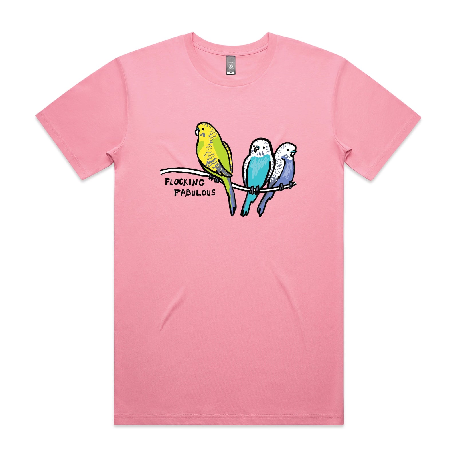 Bubblegum unisex t-shirt with Flocking Fabulous graphic by Lonely Kids Club
