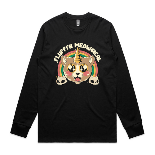 Fluffin' Meowgical Tee by Lonely Kids Club. All clothing from our T-shirts to our shorts and hoodies are ethically made, and printed packed and shipped from Sydney.