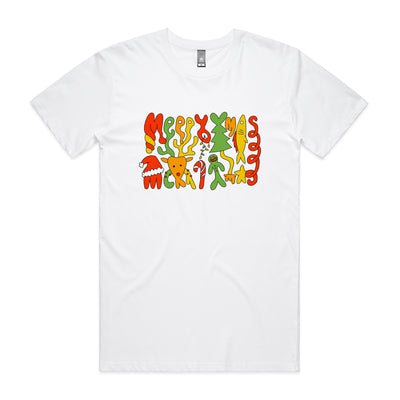 Foldmas Tee by Lonely Kids Club. All clothing from our T-shirts to our shorts and hoodies are ethically made, and printed packed and shipped from Sydney.