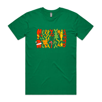 Foldmas Tee by Lonely Kids Club. All clothing from our T-shirts to our shorts and hoodies are ethically made, and printed packed and shipped from Sydney.