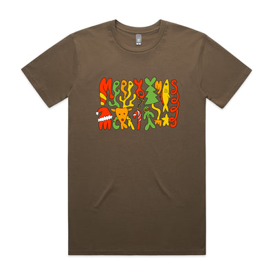 Foldmas Tee by Lonely Kids Club. All clothing from our T-shirts to our shorts and hoodies are ethically made, and printed packed and shipped from Sydney.