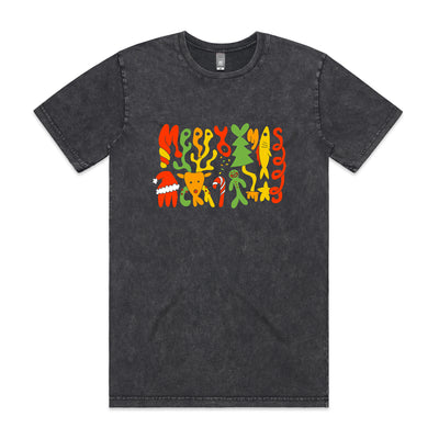 Foldmas Tee by Lonely Kids Club. All clothing from our T-shirts to our shorts and hoodies are ethically made, and printed packed and shipped from Sydney.