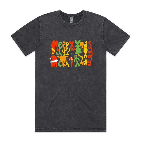 Foldmas Tee by Lonely Kids Club. All clothing from our T-shirts to our shorts and hoodies are ethically made, and printed packed and shipped from Sydney.