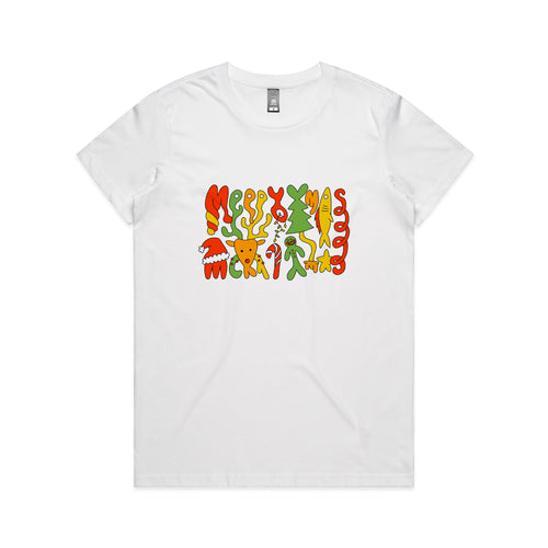 Foldmas Tee by Lonely Kids Club. All clothing from our T-shirts to our shorts and hoodies are ethically made, and printed packed and shipped from Sydney.