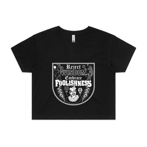Foolishness Tee by Lonely Kids Club. All clothing from our T-shirts to our shorts and hoodies are ethically made, and printed packed and shipped from Sydney.