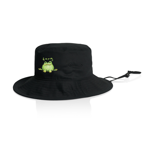 Forg Sun Hat by Lonely Kids Club. All clothing from our T-shirts to our shorts and hoodies are ethically made, and printed packed and shipped from Sydney.