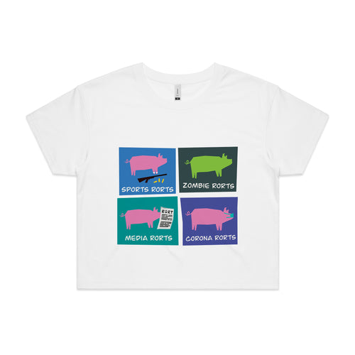 Four Rorts Tee by Lonely Kids Club. All clothing from our T-shirts to our shorts and hoodies are ethically made, and printed packed and shipped from Sydney.