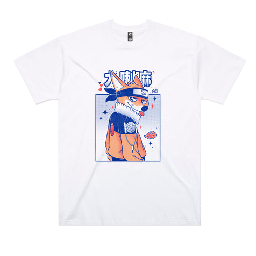 Transformation Fox Tee by Lonely Kids Club. All clothing from our T-shirts to our shorts and hoodies are ethically made, and printed packed and shipped from Sydney.