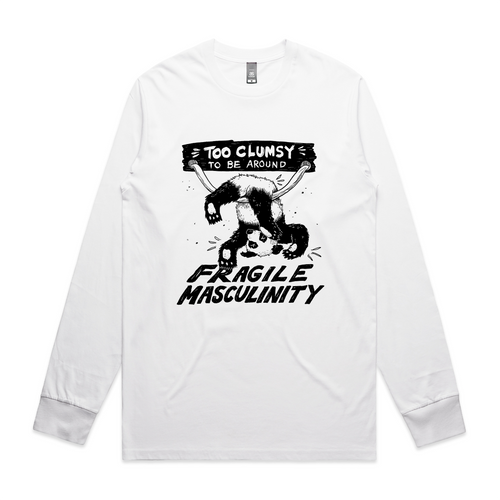 Fragile Masculinity Tee by Lonely Kids Club. All clothing from our T-shirts to our shorts and hoodies are ethically made, and printed packed and shipped from Sydney.