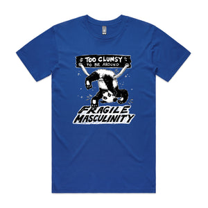 Fragile Masculinity Tee by Lonely Kids Club. All clothing from our T-shirts to our shorts and hoodies are ethically made, and printed packed and shipped from Sydney.