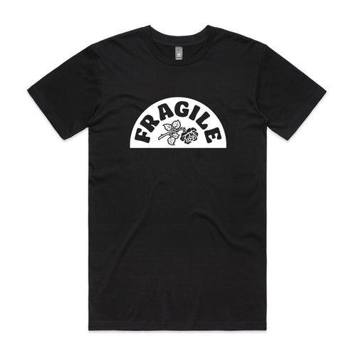 Fragile Rose Tee by Lonely Kids Club. All clothing from our T-shirts to our shorts and hoodies are ethically made, and printed packed and shipped from Sydney.
