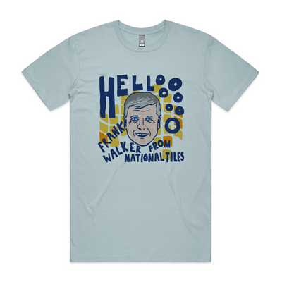 Frank Walker Tee by Lonely Kids Club. All clothing from our T-shirts to our shorts and hoodies are ethically made, and printed packed and shipped from Sydney.